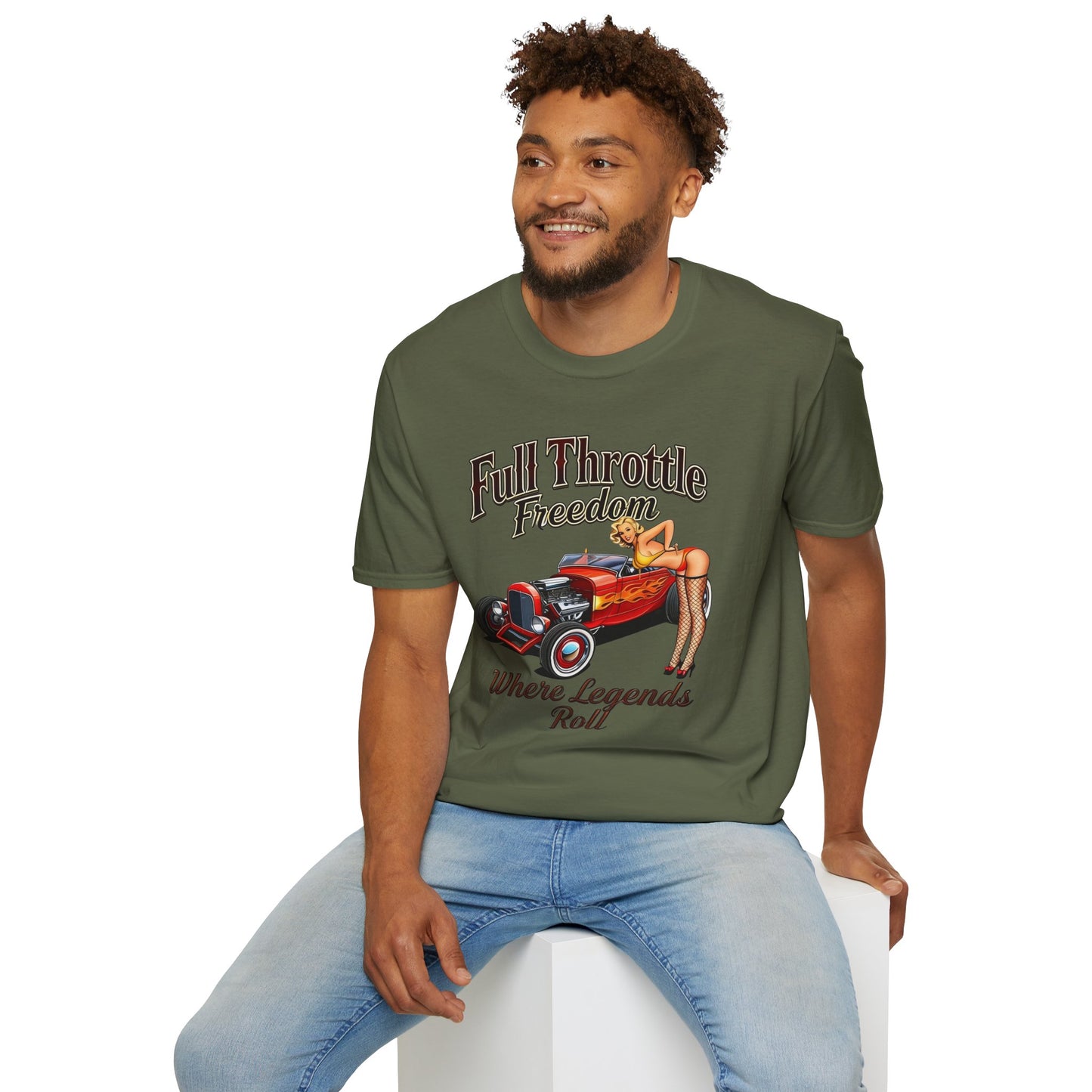 Route 66 T-Shirt | Retro Hot Rod