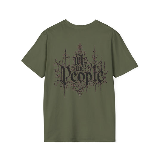 We the People | Born Free, Stay Savage | Gothic Patriot Tee