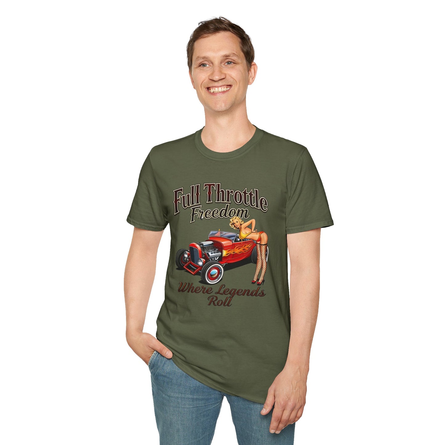 Route 66 T-Shirt | Retro Hot Rod