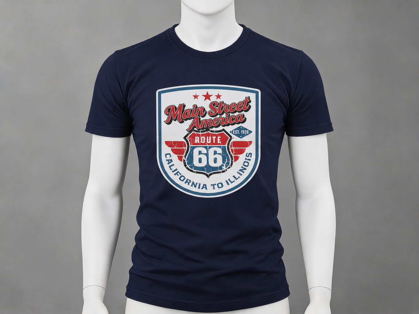 Coast to Coast, Always — California to Illinois (distressed)