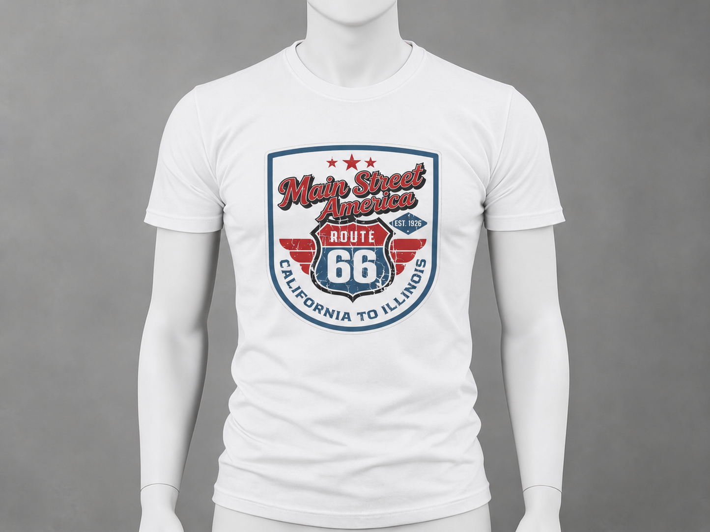 Coast to Coast, Always — California to Illinois (distressed)
