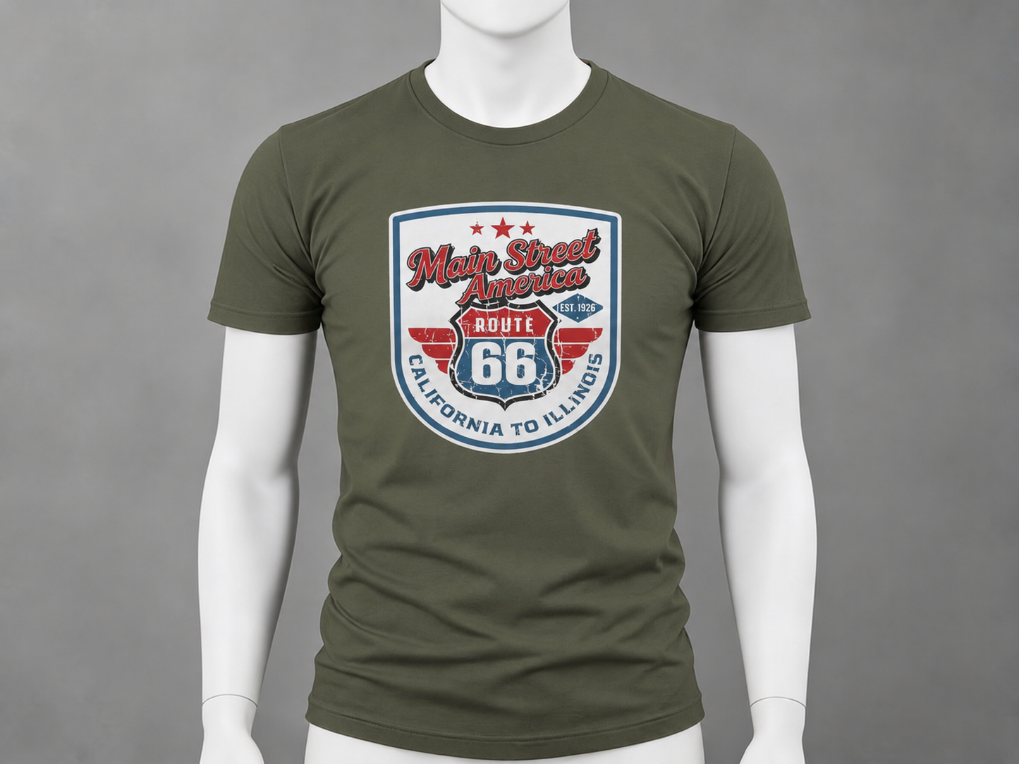 Coast to Coast, Always — California to Illinois (distressed)