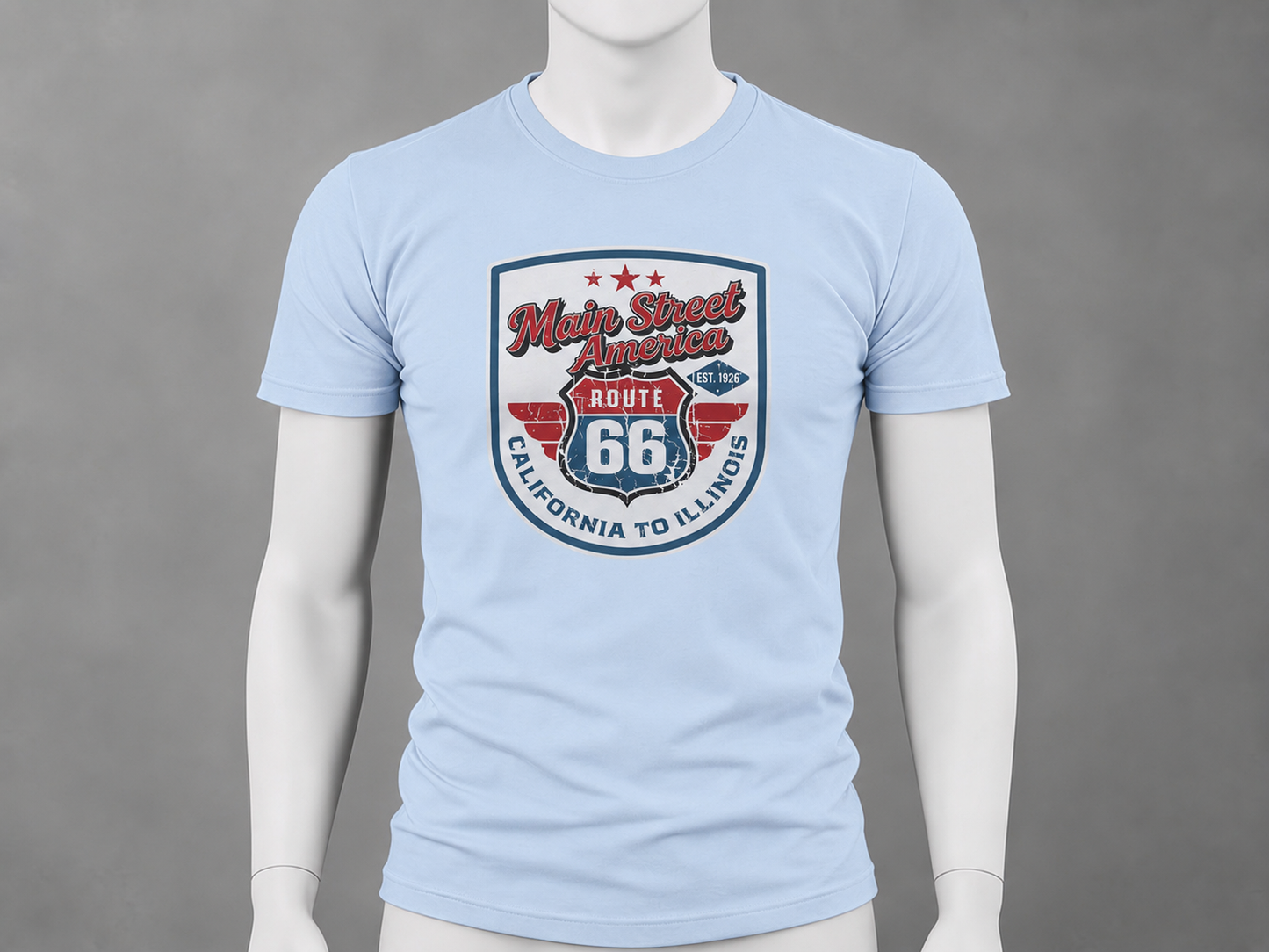 Coast to Coast, Always — California to Illinois (distressed)