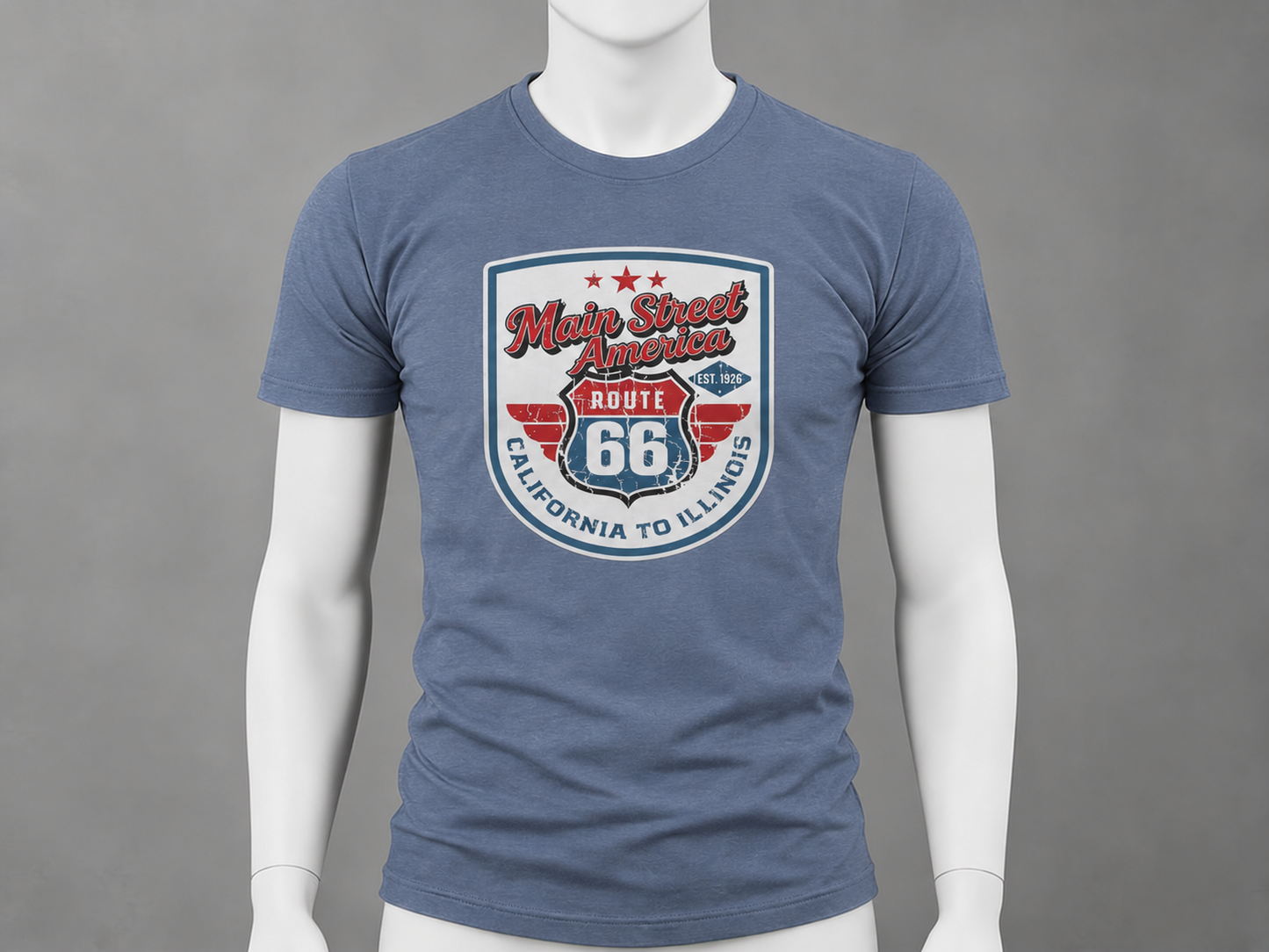 Coast to Coast, Always — California to Illinois (distressed)