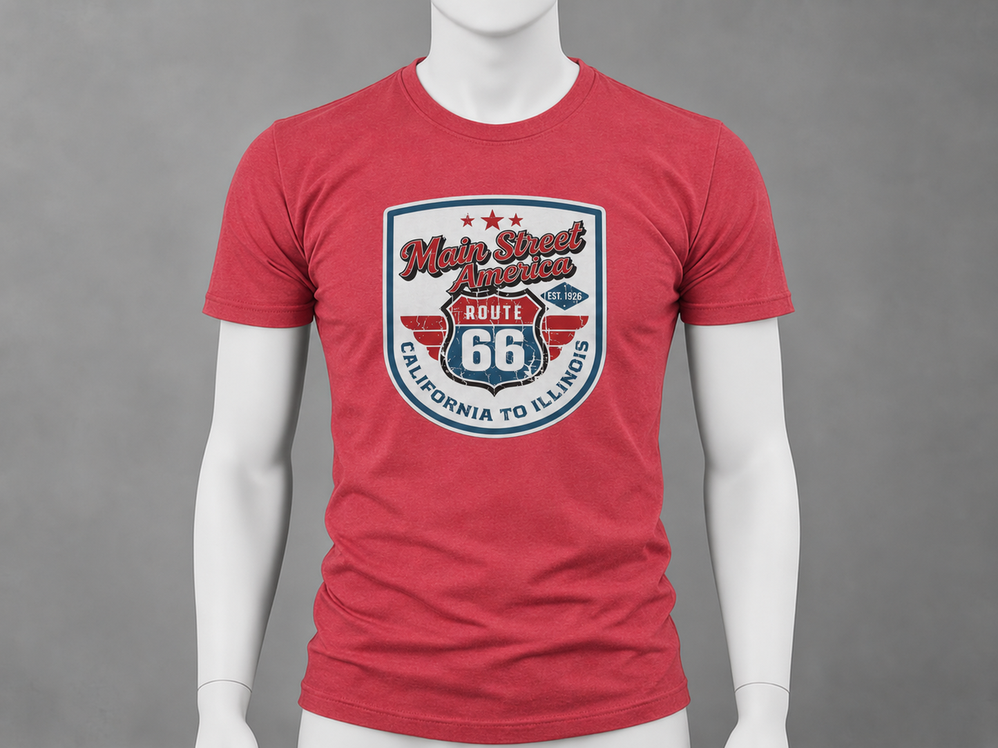 Coast to Coast, Always — California to Illinois (distressed)