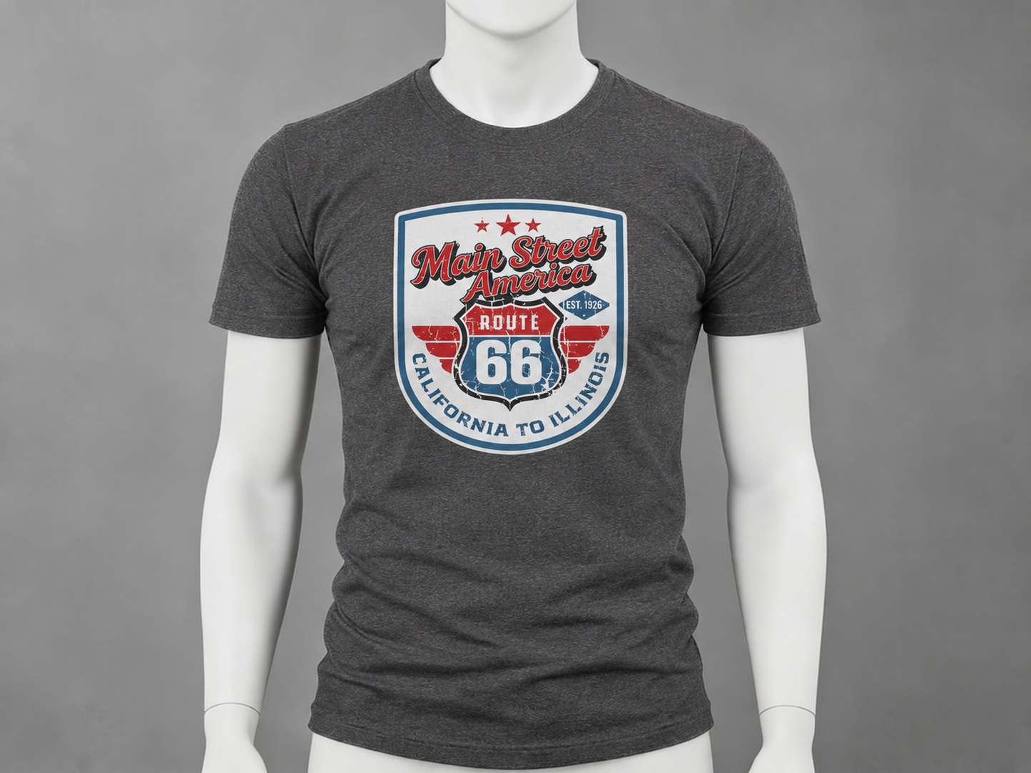 Coast to Coast, Always — California to Illinois (distressed)