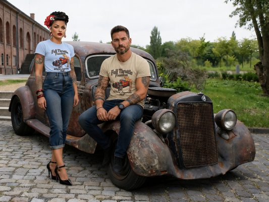 Full Throttle Freedom — Hot Rod Pin-Up