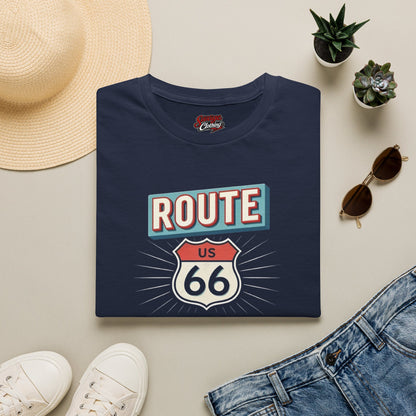 Route 66 Centennial — Retro Motel Sign Tee