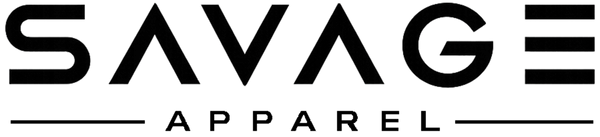 Savage Apparel logo in black and white